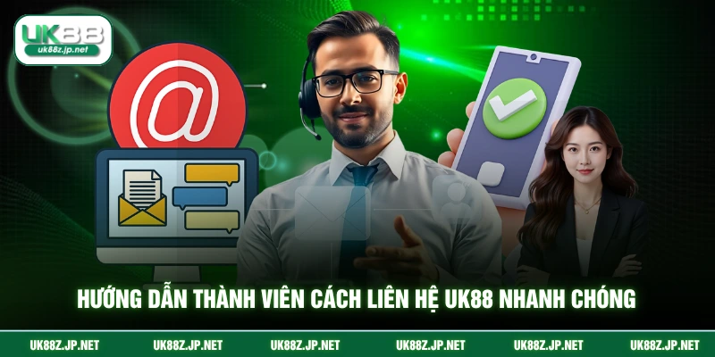 Hướng dẫn thành viên cách liên hệ UK88 nhanh chóng